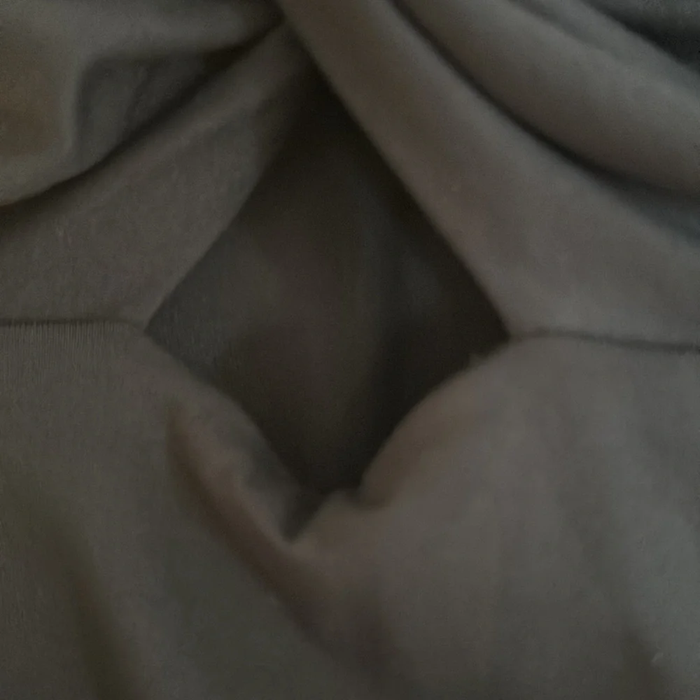 Zara black dress long sleeve with a triangle opening on the front at waist. - Picture 3 of 7